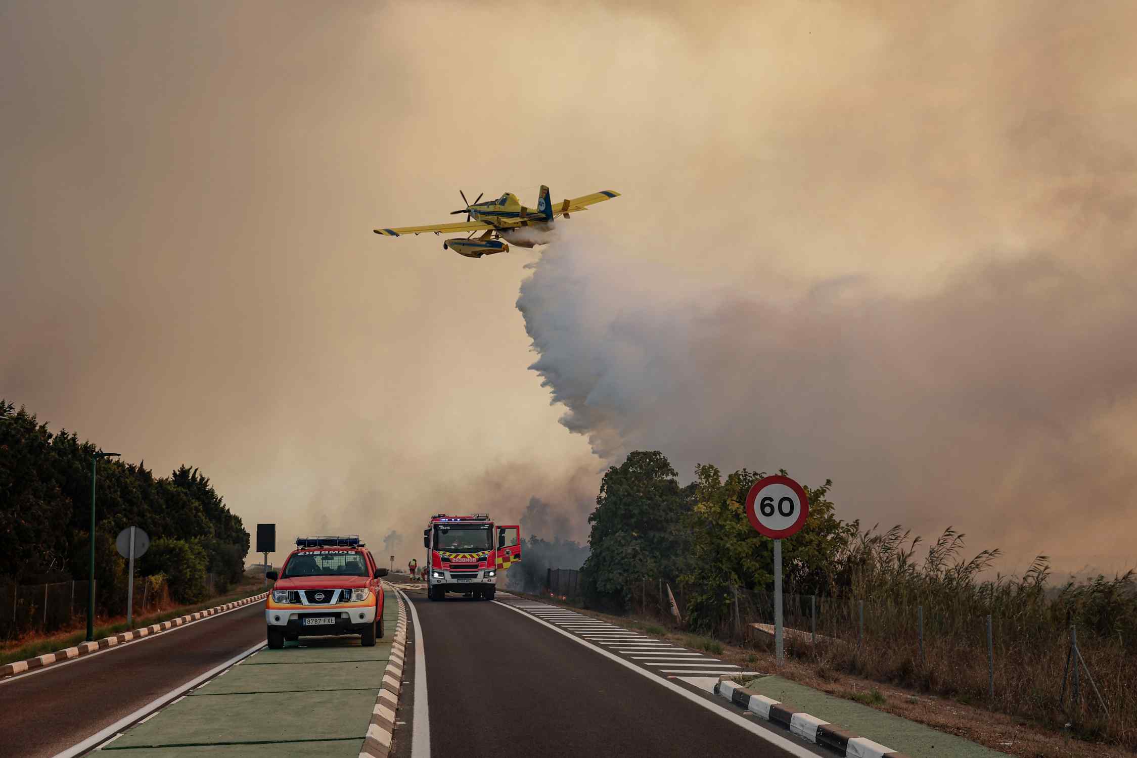 Un incendio en el País Valencià obliga a desalojar el pueblo de El Saler y los campings de los alrededores