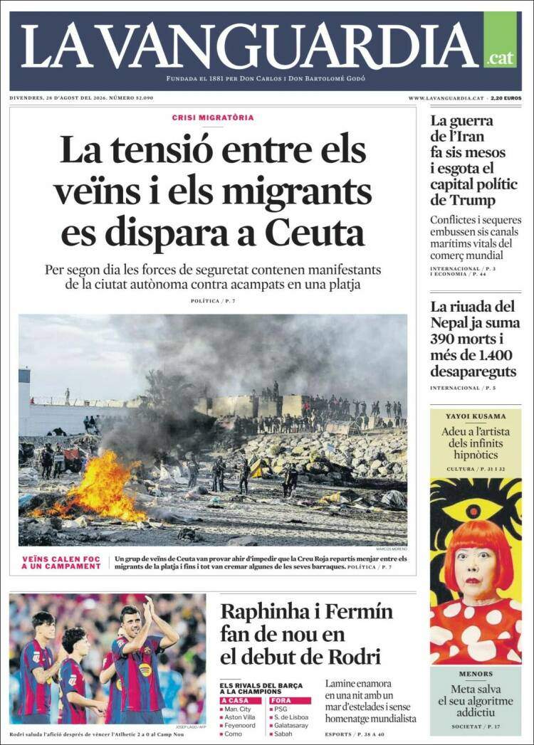 'La Vanguardia' 28 'La Vanguardia' 28