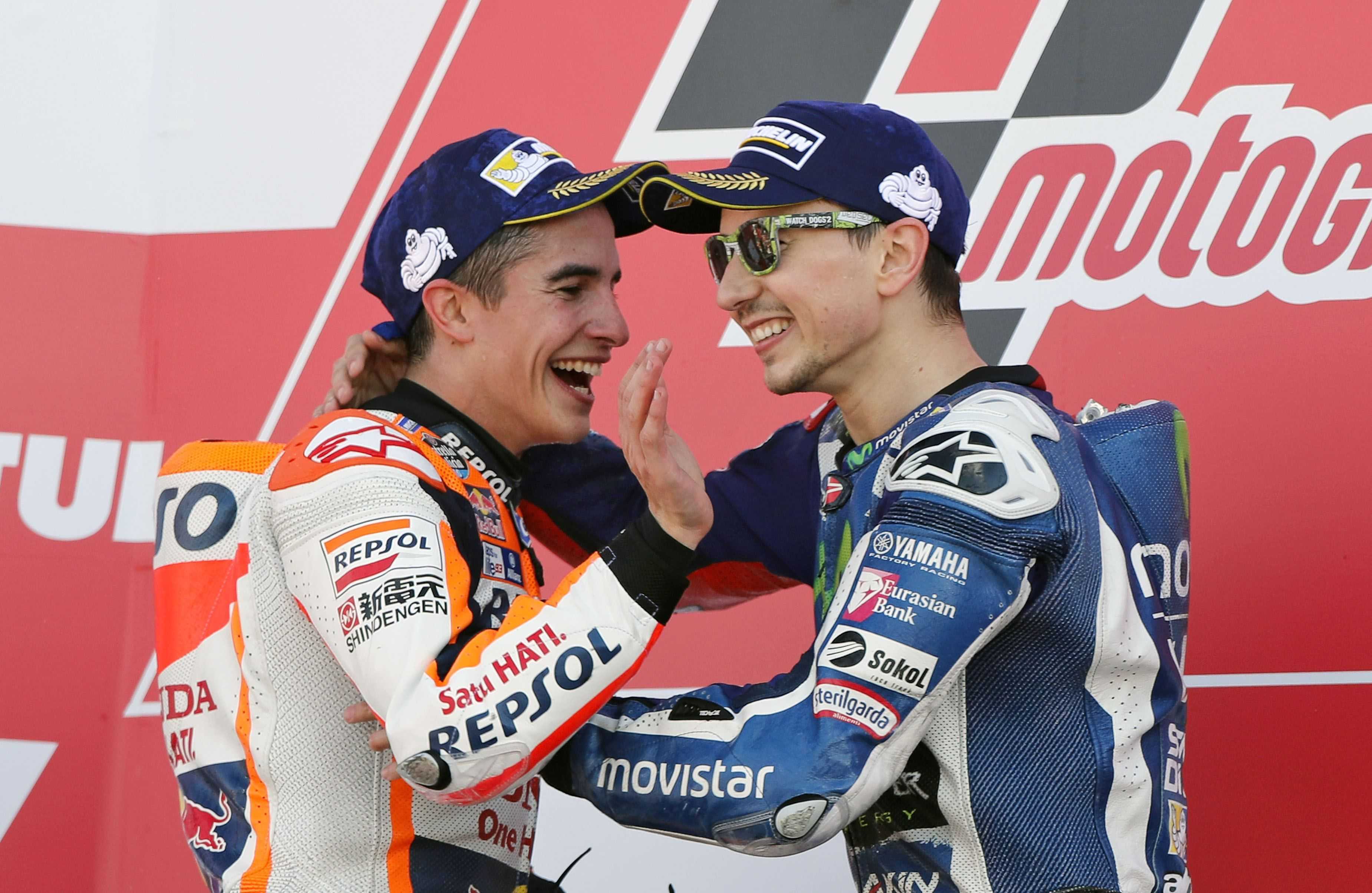 Marc Márquez, alianza con Jorge Lorenzo para dar el golpe final a Valentino Rossi