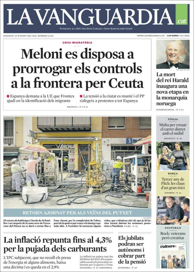 'La Vanguardia' 29 'La Vanguardia' 29