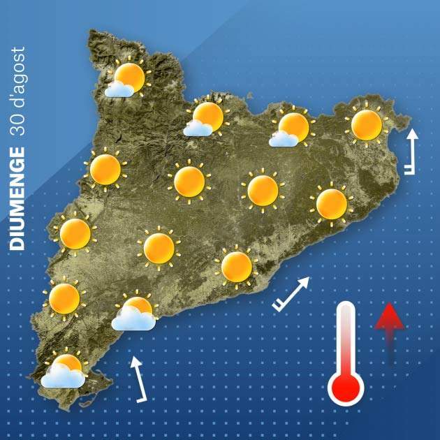 Mapa Catalunya diumenge 29 08