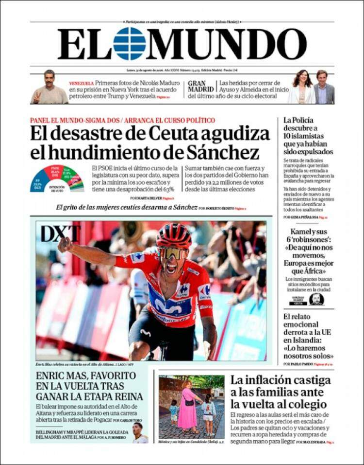 'El Mundo', 31 d'agost de 2026