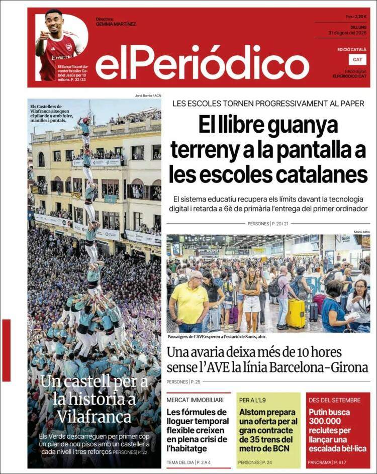 'El Periódico', 31 d'agost de 2026