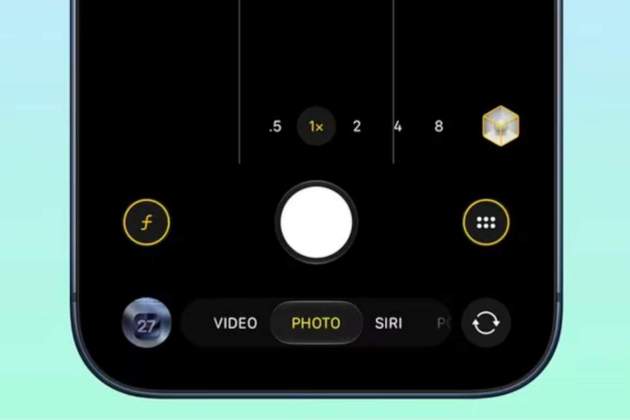 La cámara muestra nuevos controles en iOS 27