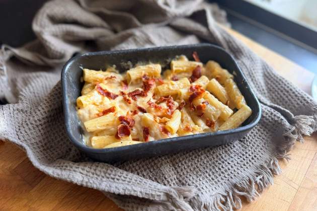 Macarrons al microones. / Foto: Clara Fogons