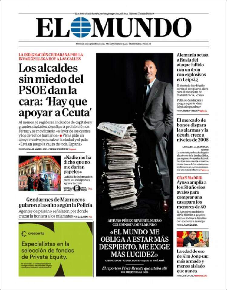 'El Mundo', 2 de setembre de 2026 'El Mundo', 2 de setembre de 2026