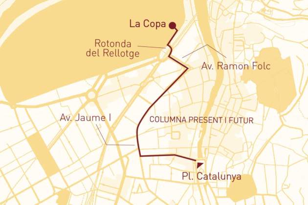 Manifestació Diada Catalunya 2026 mapa Girona Manifestació Diada Catalunya 2026 mapa Girona