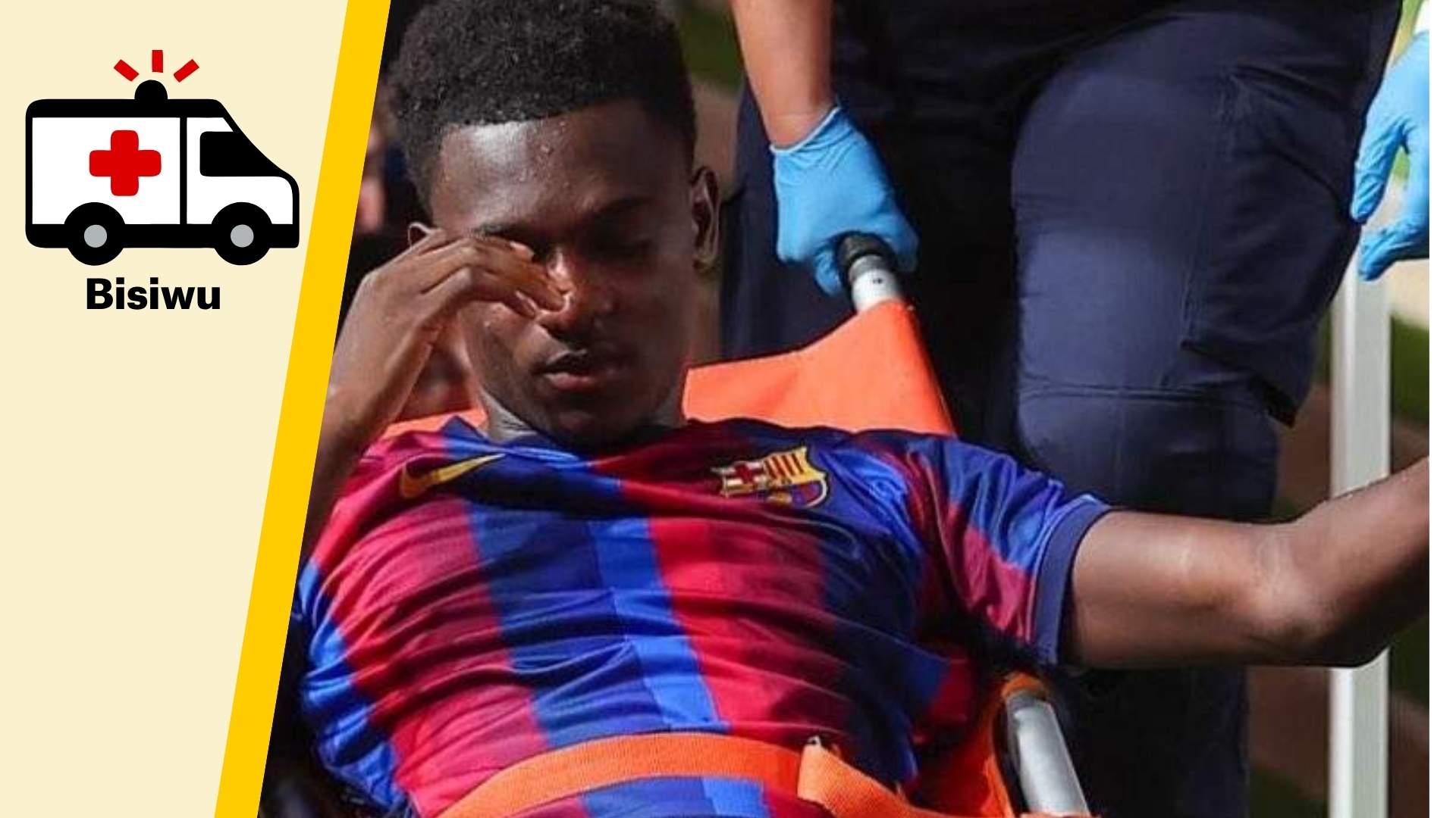 Lesió de Bisiwu: què li passa, quina lesió té i quant temps estarà de baixa amb el Barça