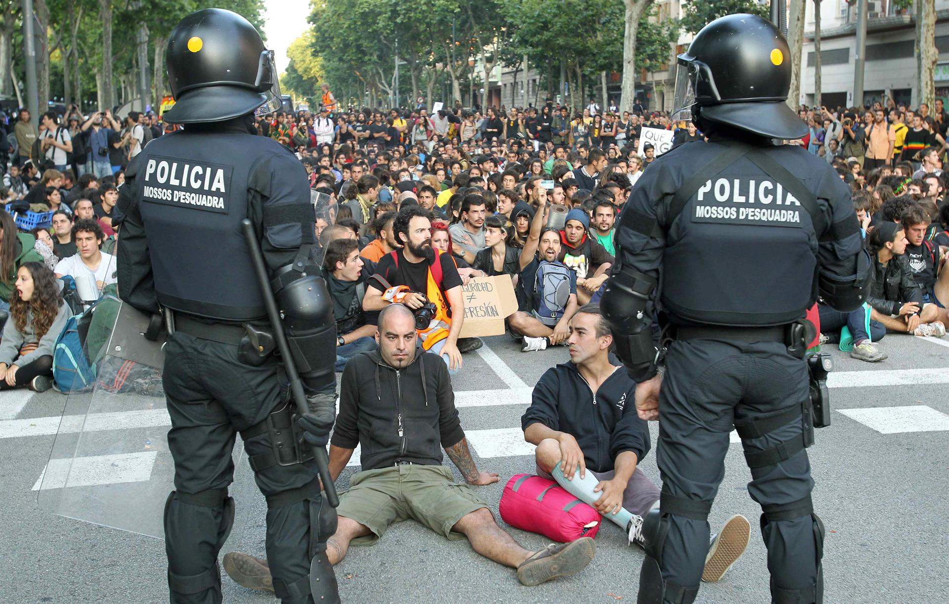 El TEDH condena a España por castigar con penas desproporcionadas a los manifestantes de 'Aturem el Parlament'