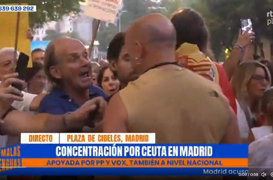 Agressions i banderes d'Espanya, TVE Agressions i banderes d'Espanya, TVE