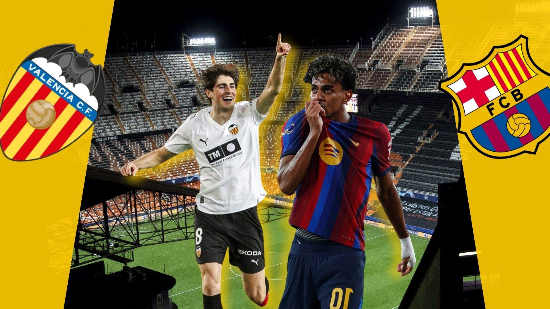 València - Barça: horari i on veure el partit per TV de la 4a jornada de LaLiga EA Sports