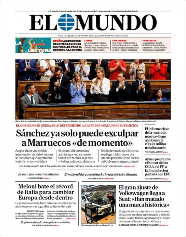 'El Mundo', 4 de setembre de 2026 'El Mundo', 4 de setembre de 2026