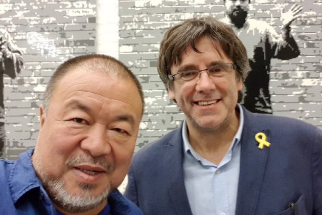 Carles Puigdemont Ai Weiwei - ACN Carles Puigdemont Ai Weiwei - ACN