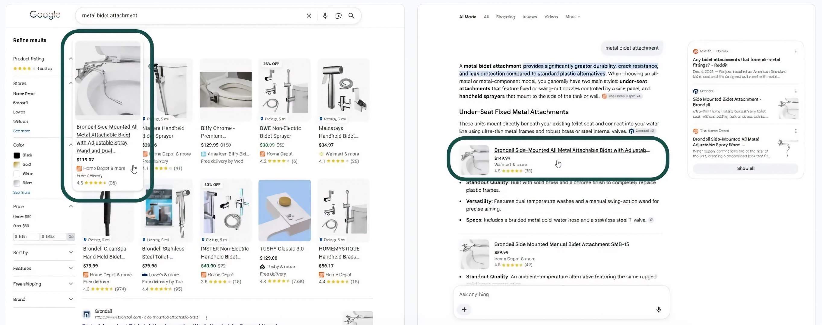 diferencia de precios en google busqueda tradicional vs modo ia diferencia de precios en google busqueda tradicional vs modo ia