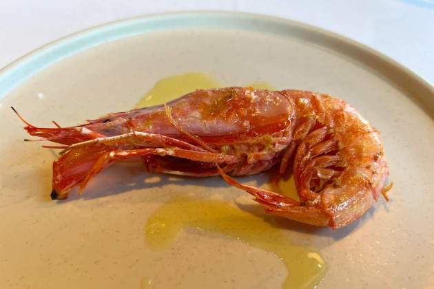 Gamba vermella del restaurant El Teatre. / Foto: Rosa Molinero Trias