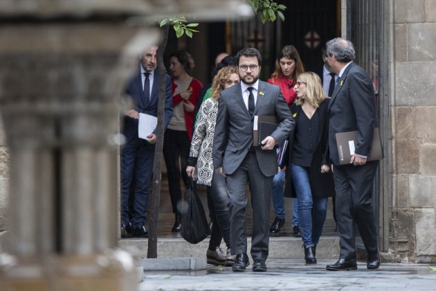 Torra Aragones reunio Partits a la Generalitat - Sergi Alcàzar Torra Aragones reunio Partits a la Generalitat - Sergi Alcàzar