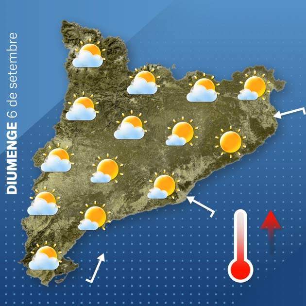Mapa Catalunya diumenge 05 09 Mapa Catalunya diumenge 05 09