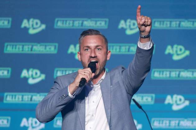Esdeveniment final de campanya de l'AFD abans de les eleccions estatals de Saxònia-Anhalt / EFE