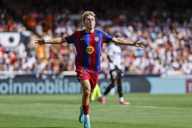 Fermín gol Barça València Fermín gol Barça València