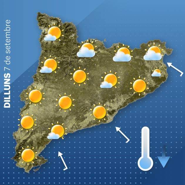 Mapa Catalunya dilluns 06 09