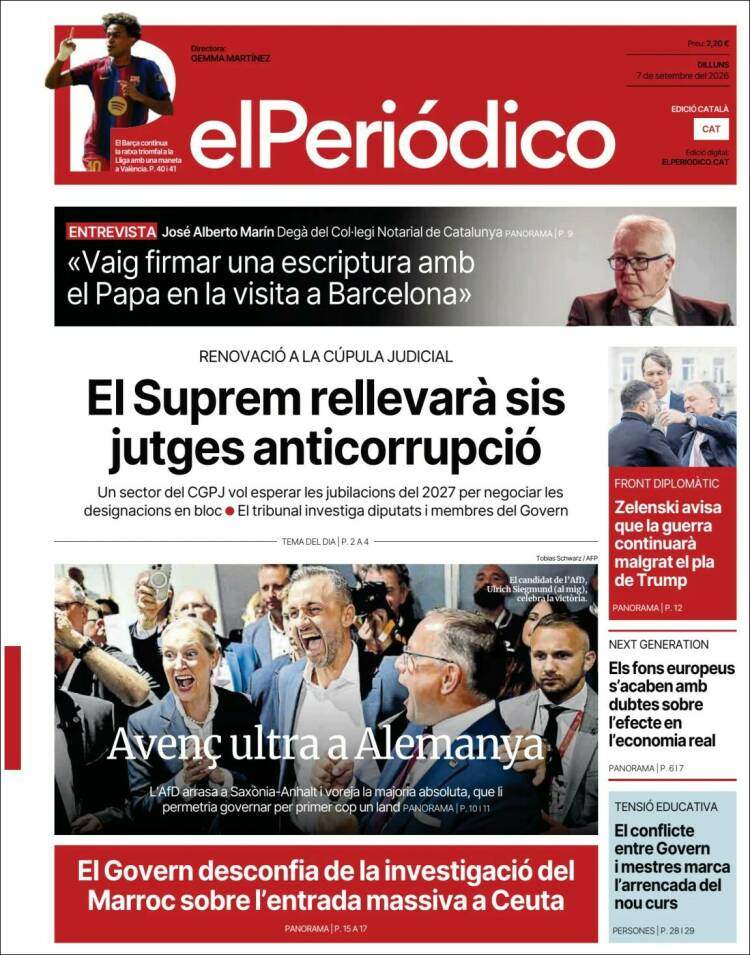 'El Periódico', 7 de setembre de 2026