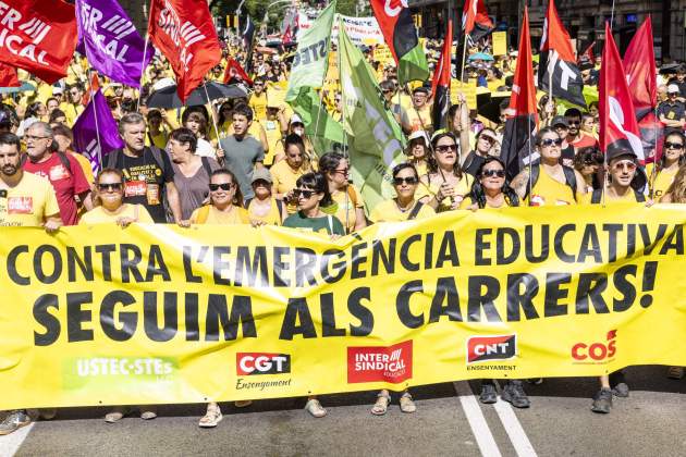 Manifestació educació / Foto: Carlos Baglietto Manifestació educació / Foto: Carlos Baglietto