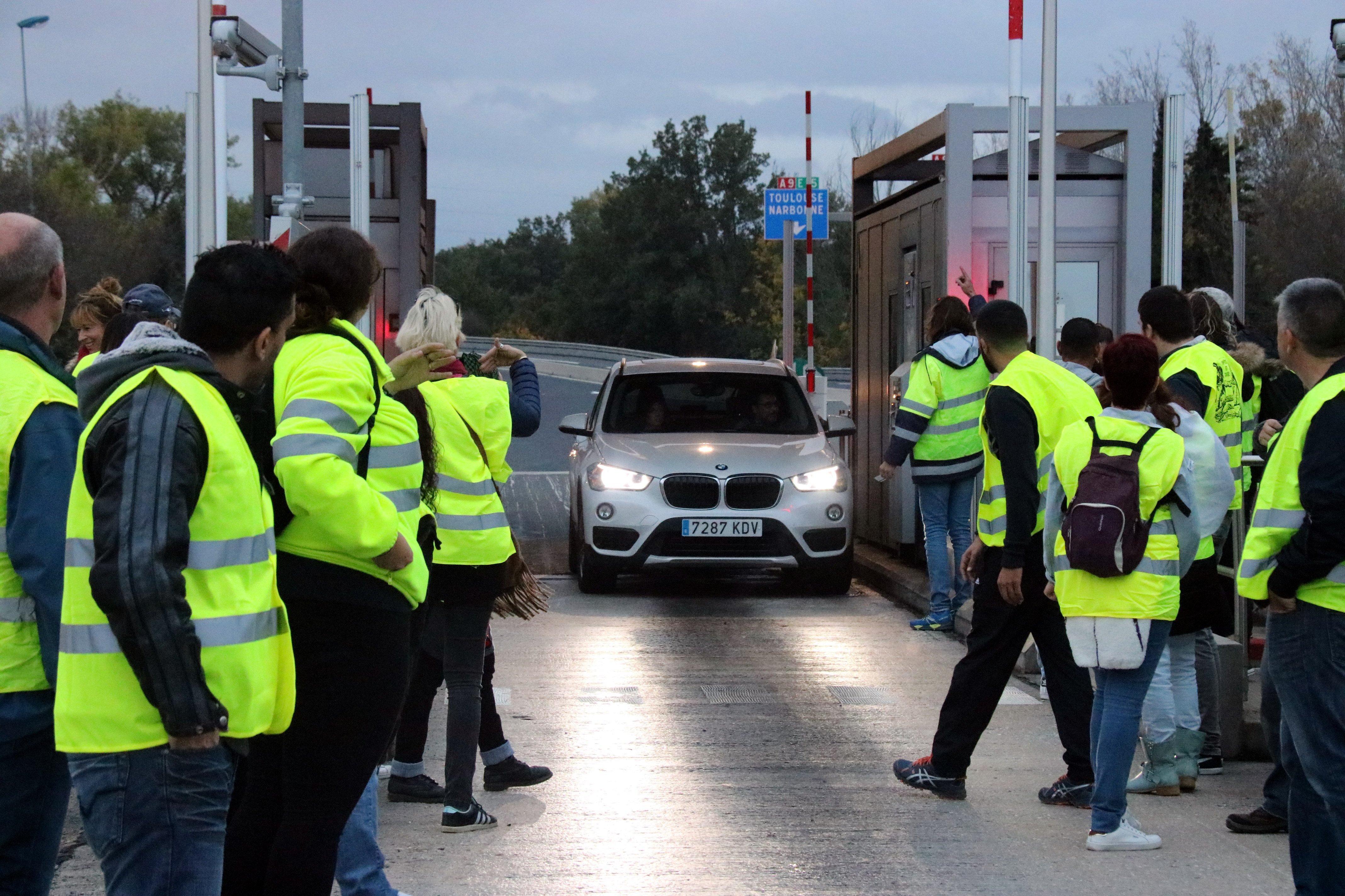 Els transportistes francesos aixequen els peatges a la Catalunya Nord