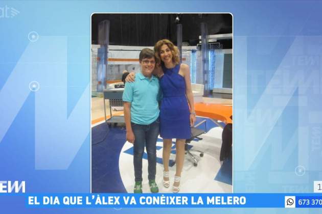 El jove fan d''Els Matins' de la Melero, l'any 2013 TV3 El jove fan d''Els Matins' de la Melero, l'any 2013 TV3