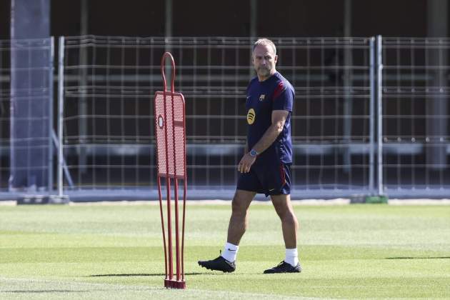 Hansi Flick entrenamiento Barca Hansi Flick entrenamiento Barca