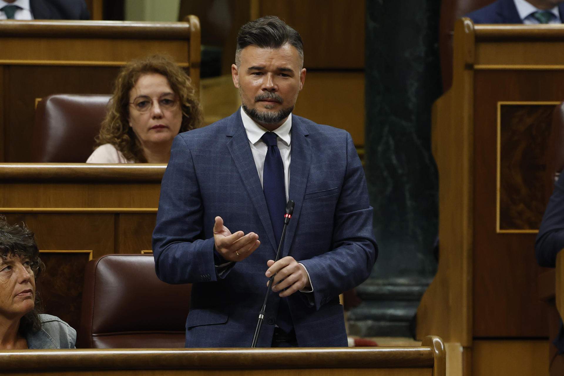 Rufián insisteix a exigir a Sánchez una estratègia comuna de l'esquerra espanyola per frenar PP i Vox