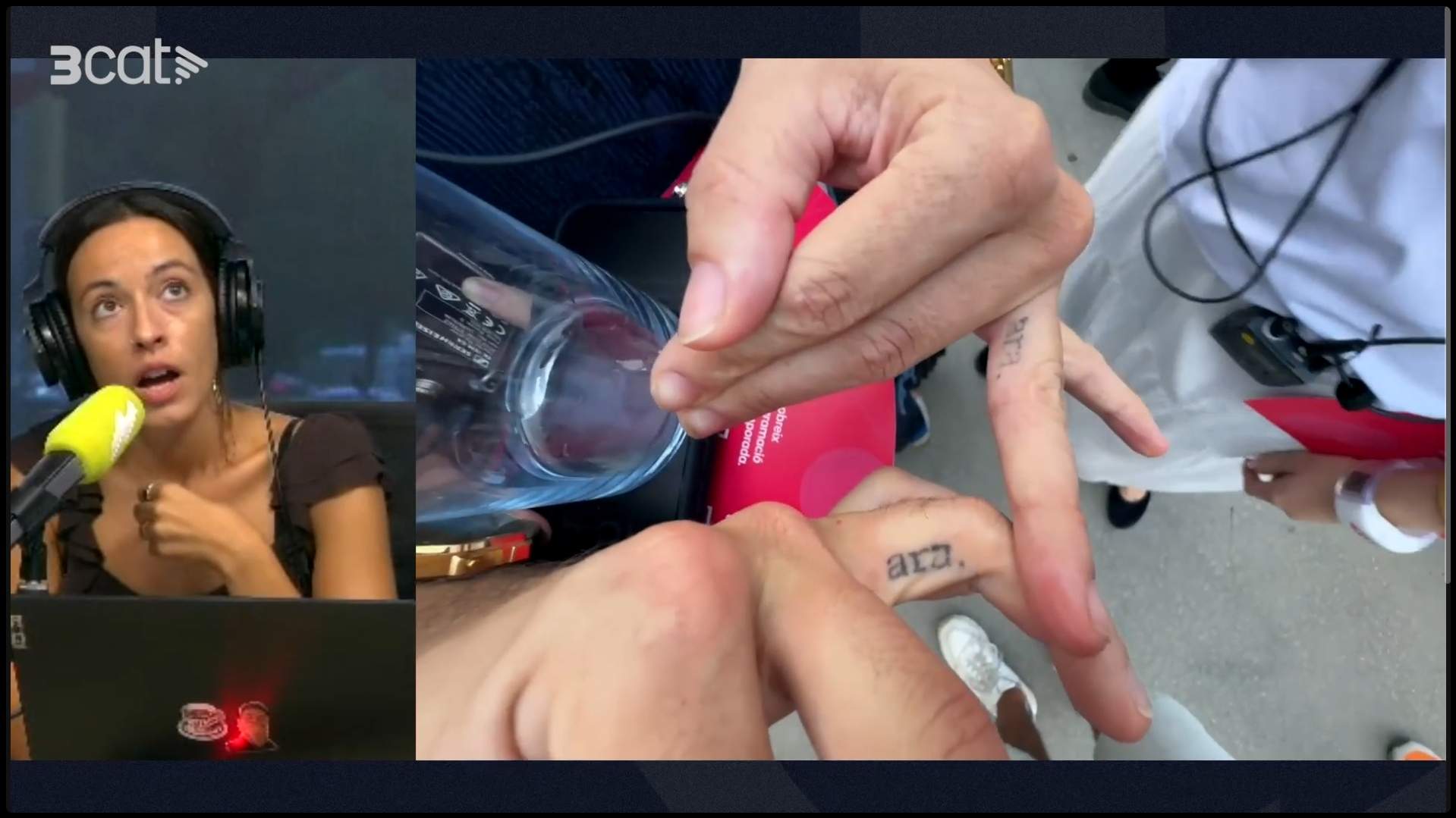 El tatuatge d'Arnau París i Rais Esteve / 3Cat El tatuatge d'Arnau París i Rais Esteve / 3Cat