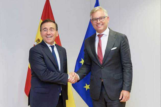 Magnus Brunner i José Manuel Albares a Brussel·les Magnus Brunner i José Manuel Albares a Brussel·les