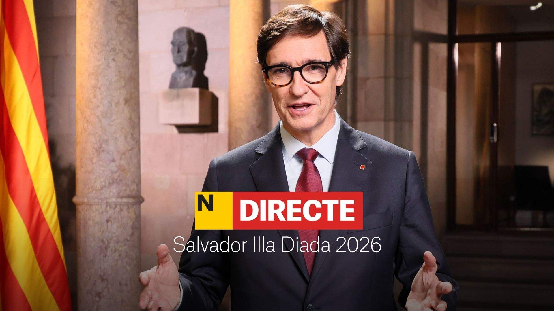 Actes de la Diada 2026, DIRECTE | Ofrena, hissada de la senyera i missatge de Salvador Illa