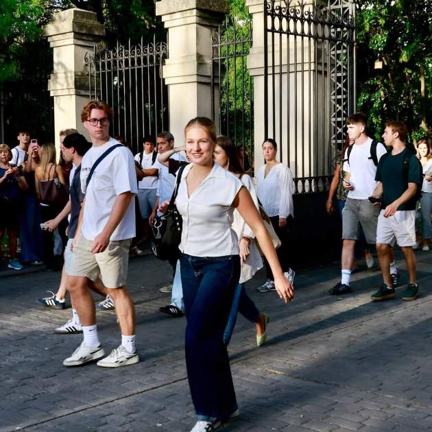 Elionor arribant a la universitat de Madrid / Instagram Elionor arribant a la universitat de Madrid / Instagram