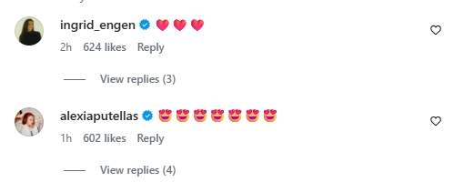 Els comentaris d'Alexia Putellas i Ingrid Engen a la publicació de Fridolina Rolfö / Instagram Els comentaris d'Alexia Putellas i Ingrid Engen a la publicació de Fridolina Rolfö / Instagram