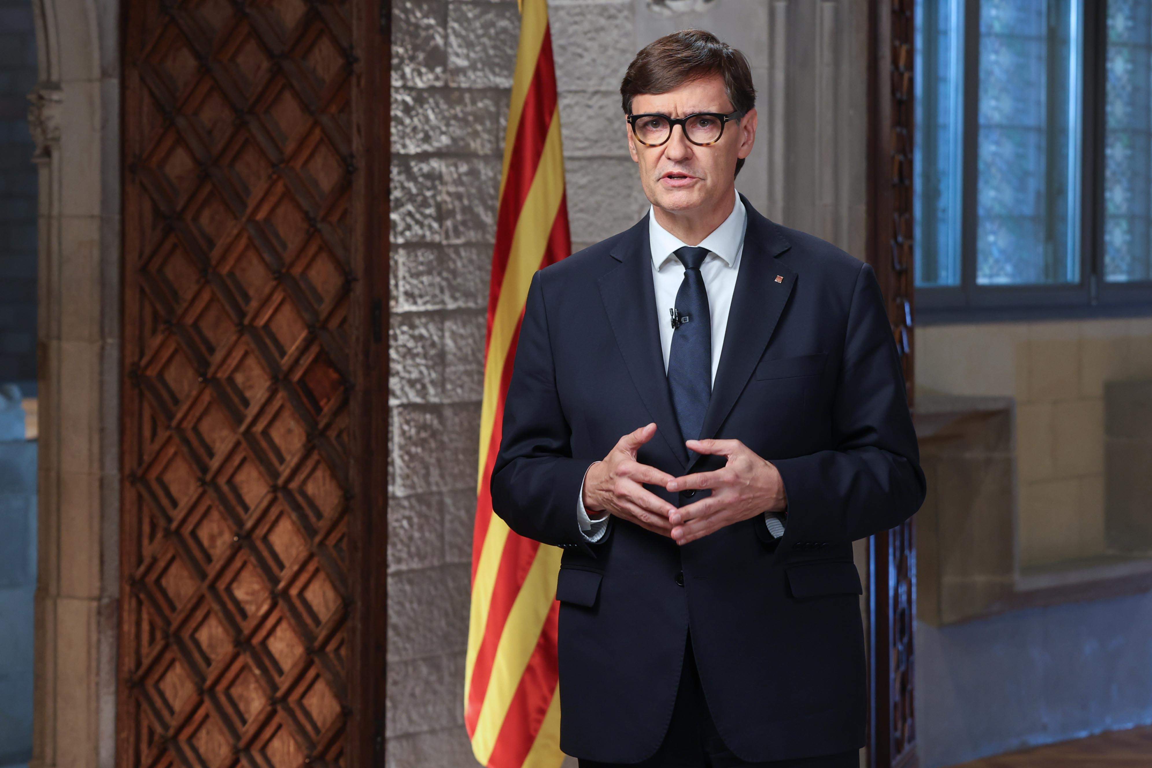 Illa, al missatge de la Diada: "No podem permetre que res ni ningú posi en perill la convivència a Catalunya"