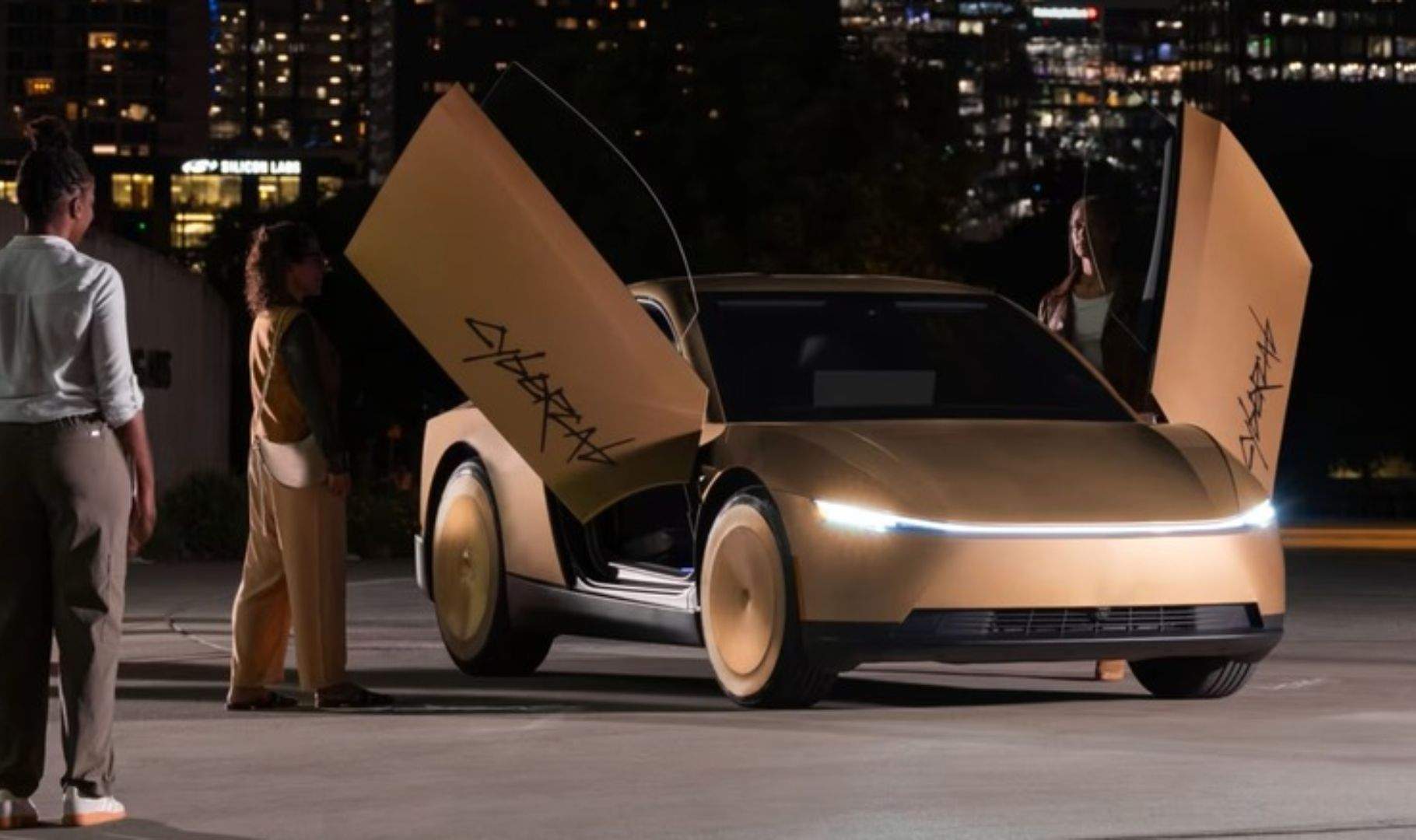 El Tesla Cybercab té un joystick virtual ocult a la pantalla que diversos passatgers han descobert