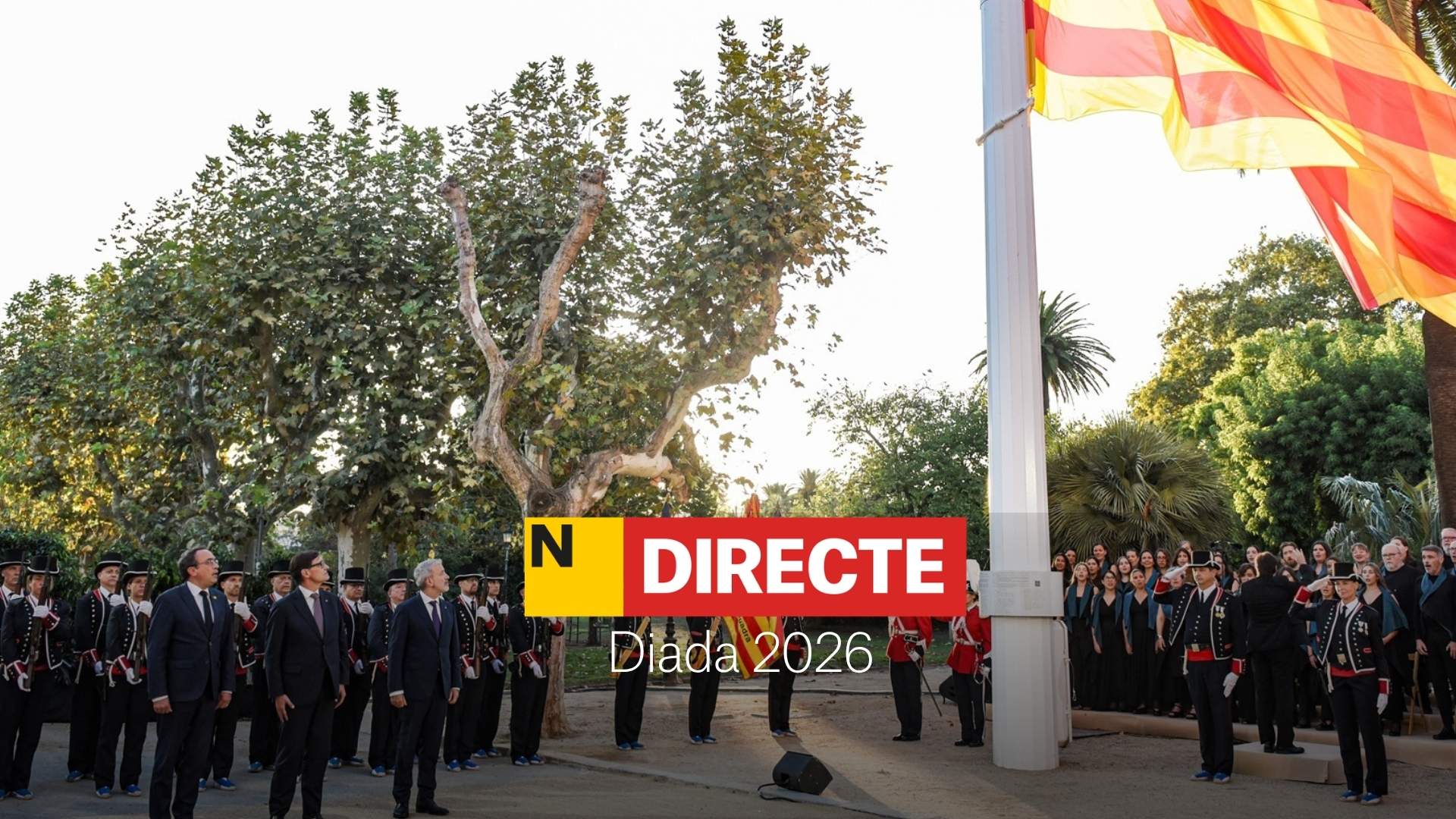 Actos de la Diada 2026, DIRECTO | Ofrenda, izada de la senyera y mensaje de Salvador Illa