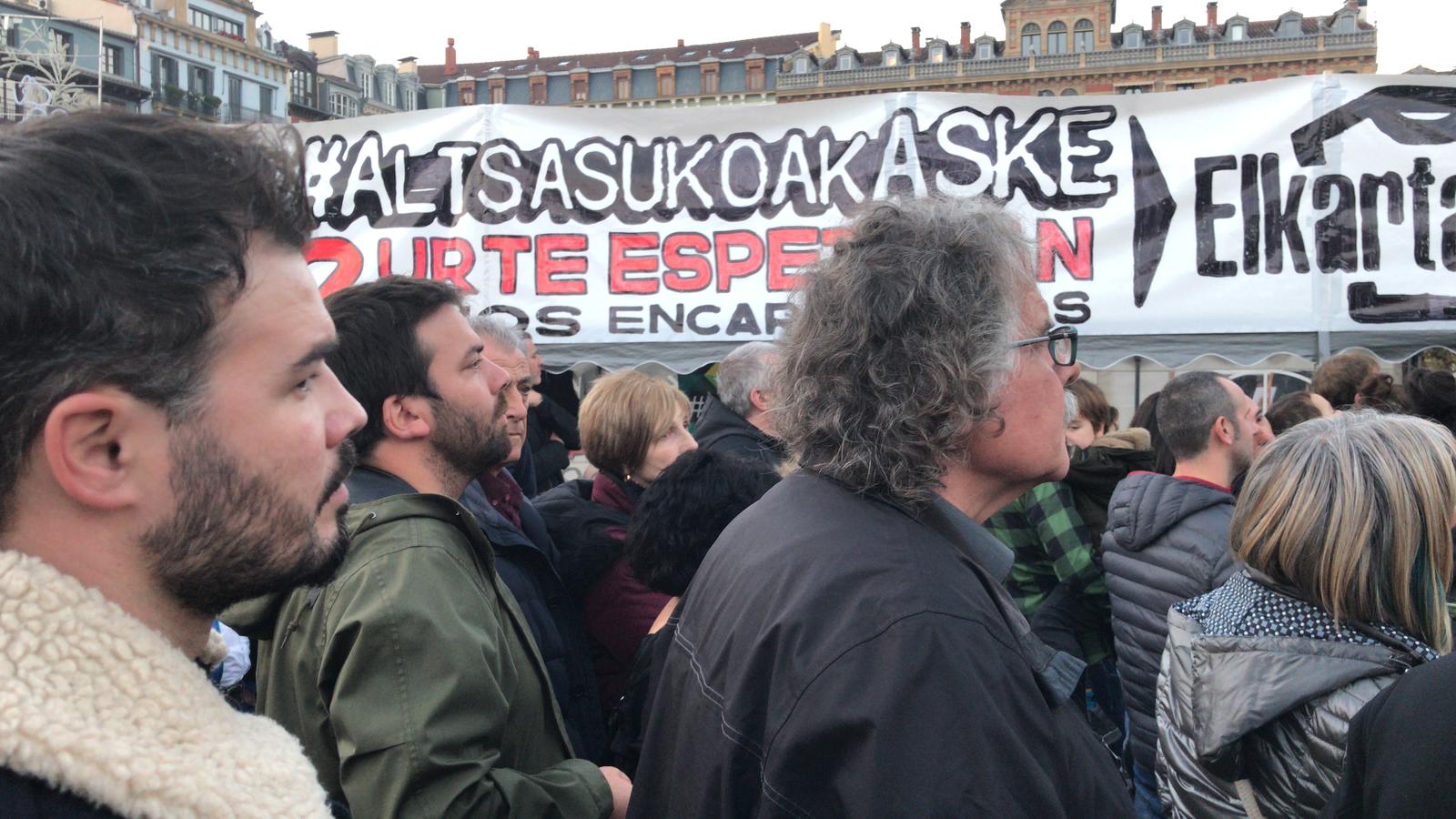 Rufián y Tardà participan en una jornada de debate sobre el caso de Altsasu