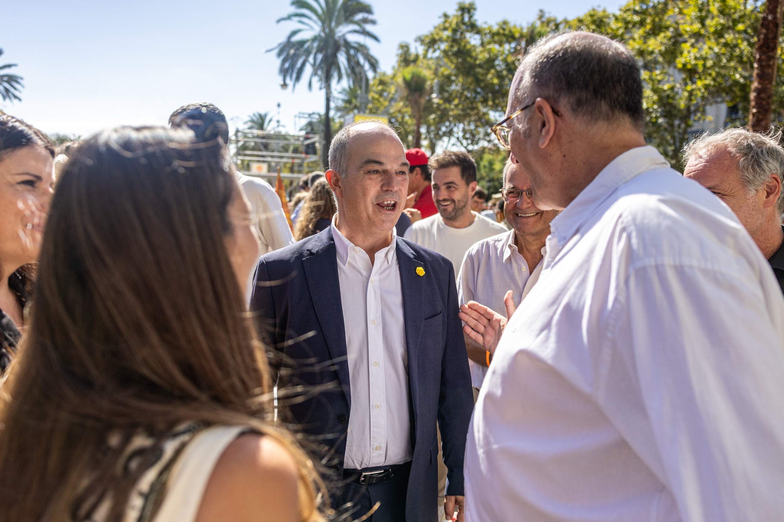 Jordi Turull Xavier Antich a l'acte d'Òmnium Cultural Diada 2026 Montse Giralt Jordi Turull Xavier Antich a l'acte d'Òmnium Cultural Diada 2026 Montse Giralt
