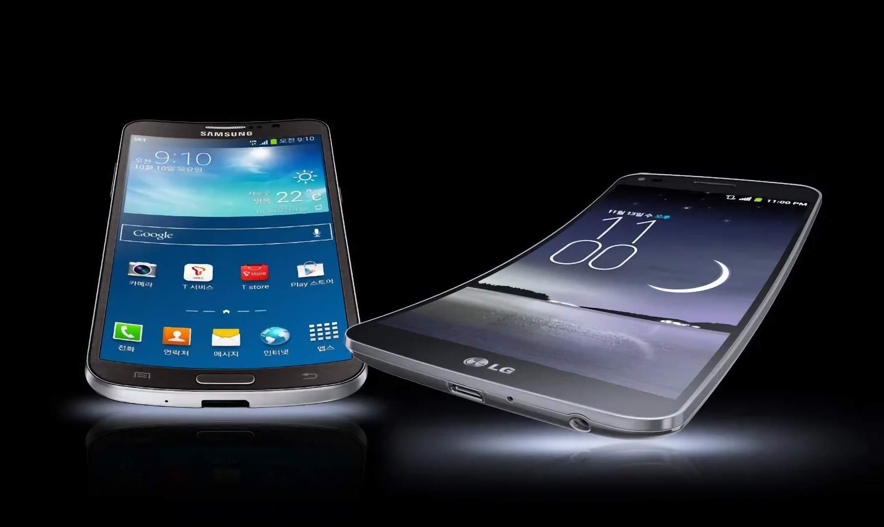 LG G Flex Samsung Galaxy Round LG G Flex Samsung Galaxy Round