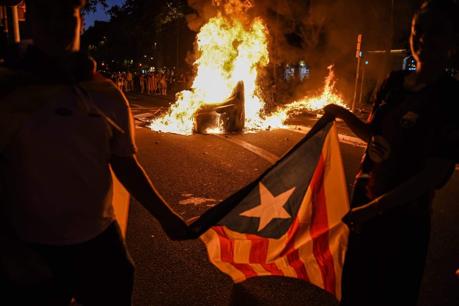 Queden en llibertat les 18 persones detingudes en els aldarulls per la Diada a Barcelona