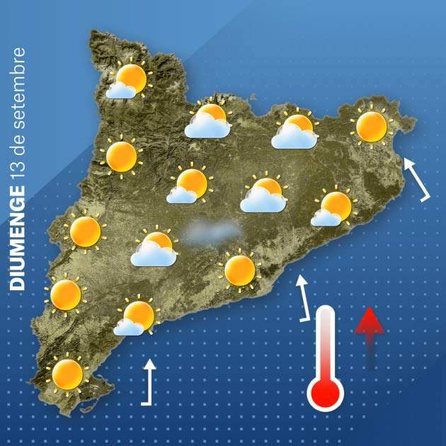Mapa Catalunya diumenge 12 09 Mapa Catalunya diumenge 12 09