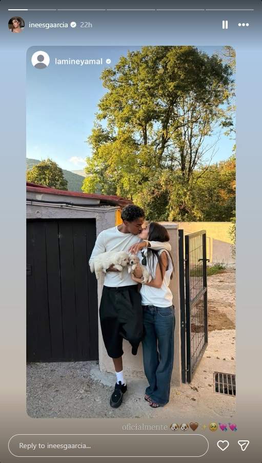 Lamine Yamal i Inés García tindran dos gossets / Instagram Lamine Yamal i Inés García tindran dos gossets / Instagram