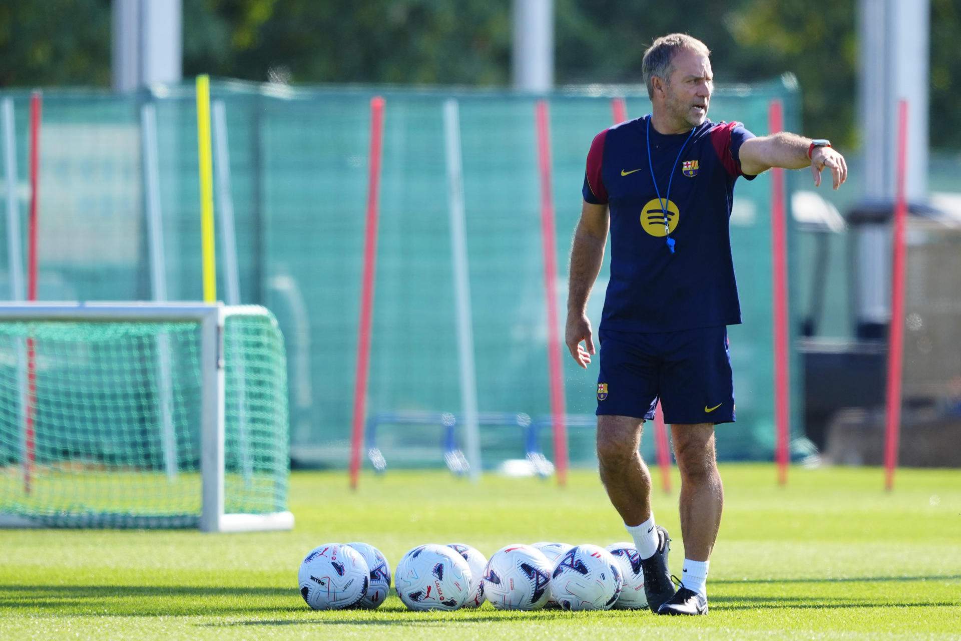Hansi Flick entrenamiento Barça / Foto: EFE