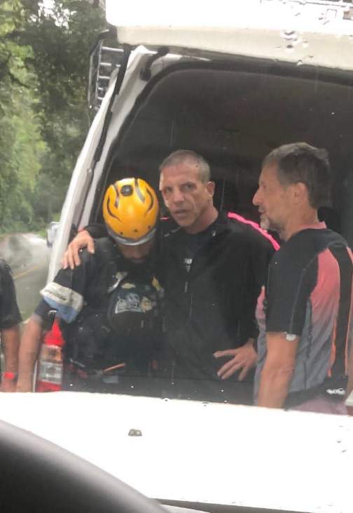 Cristóbal Soria després de l'accident de ràfting a Costa Rica Foto Olman Mora Cristóbal Soria després de l'accident de ràfting a Costa Rica Foto Olman Mora