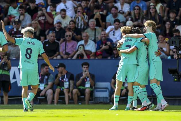 EuropaPress 7771463 xavi espart of fc barcelona celebrates goal during the spanish league EuropaPress 7771463 xavi espart of fc barcelona celebrates goal during the spanish league