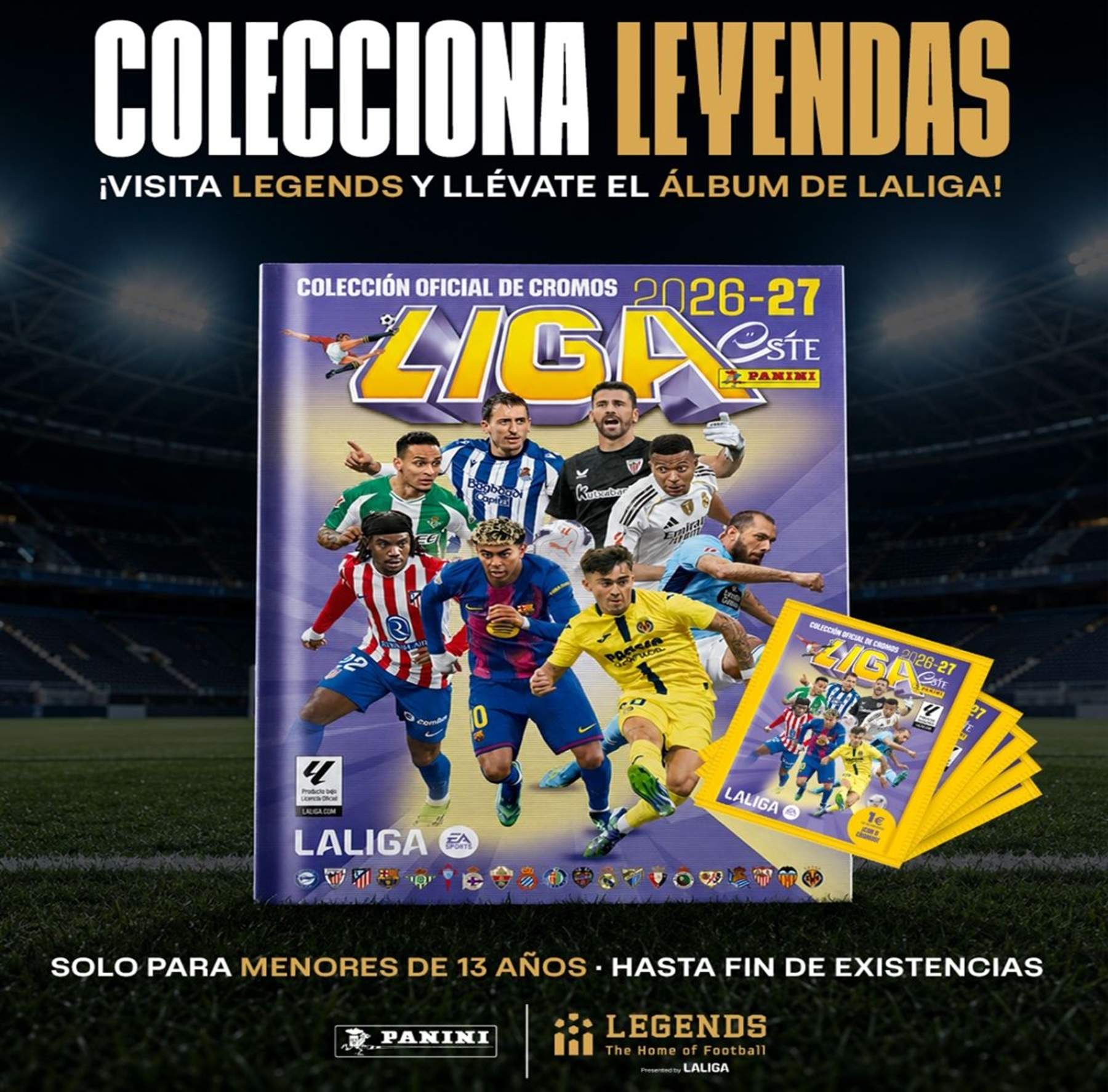 LEGENDS y PANINI acercan la pasión por el fútbol a los más pequeños con una promoción especial en el museo