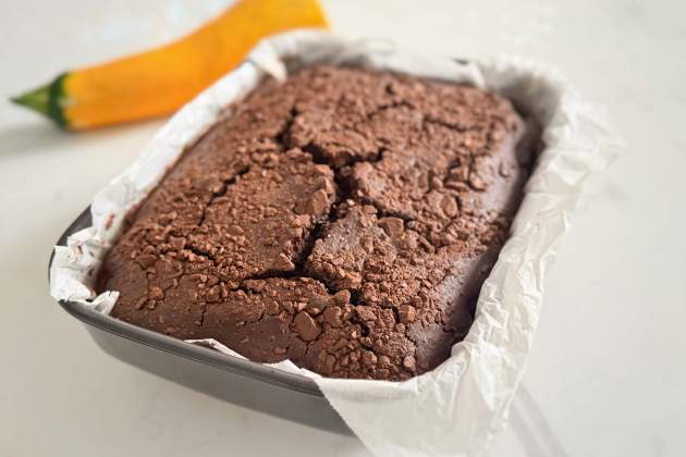 Brownie de carabassó. / Foto: Clara Fogons Brownie de carabassó. / Foto: Clara Fogons