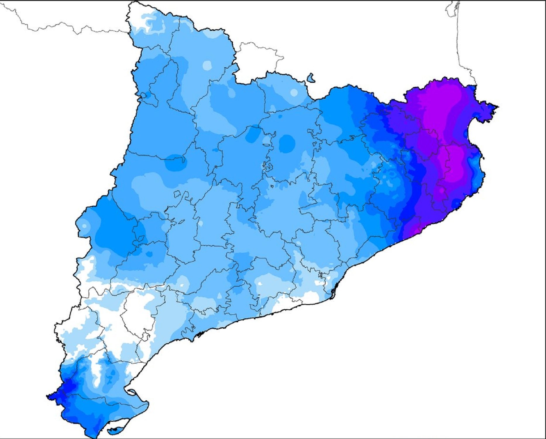 Activat el pla Inuncat fins demà pel temporal